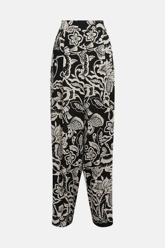 Oasis Abstract Mono Printed Trousers 6