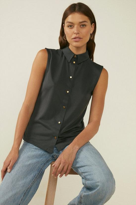 Oasis Modal Blend Sleeveless Shirt 1