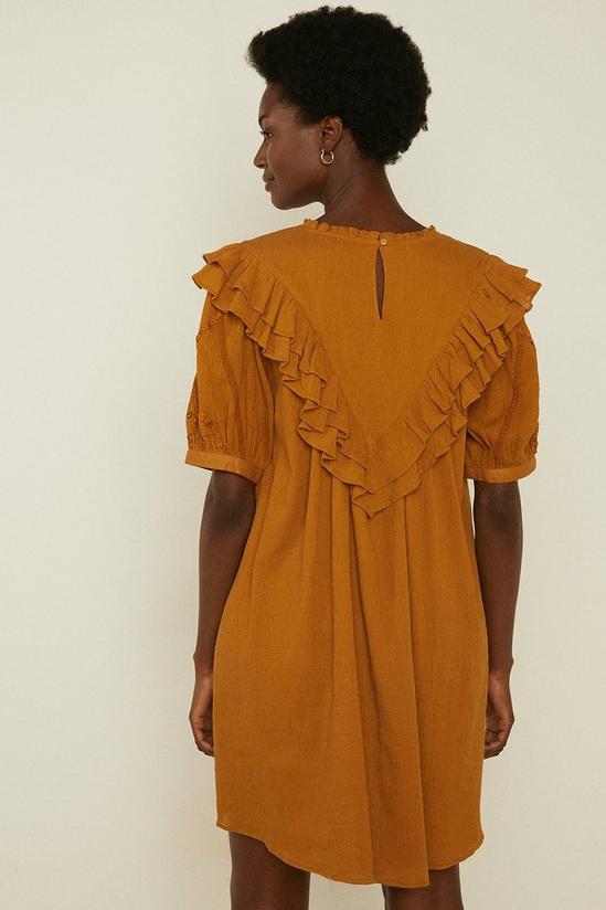 Oasis Frill Embroidered Bib Detail Dress 3