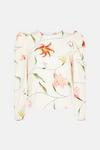 Oasis RHS Ruched Sleeve Detail Floral Print Top thumbnail 5