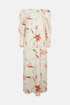 Oasis RHS Ruched Sleeve Detail Floral Print Dress thumbnail 5