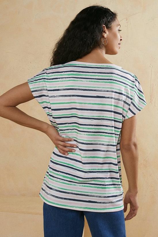 Oasis Polyester Stripe T-shirt 3