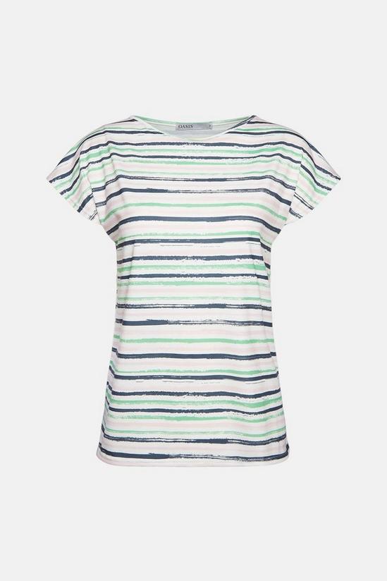 Oasis Polyester Stripe T-shirt 5