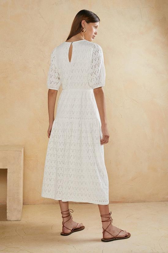 Oasis Broderie Tiered Midi Dress 3