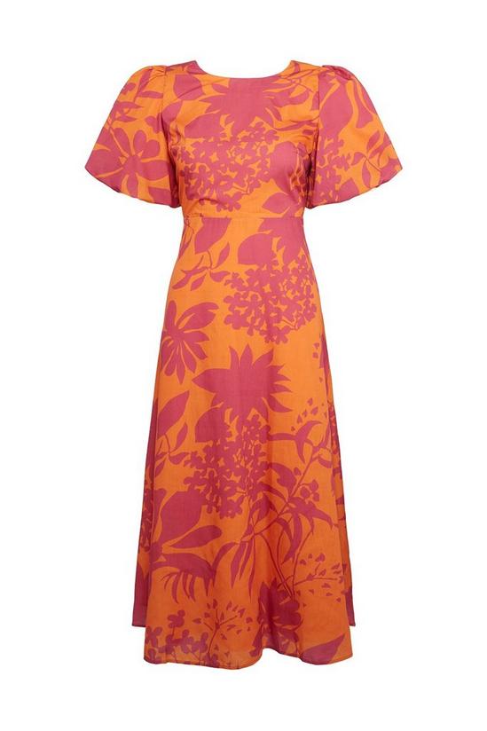 Oasis Floral Print Strap Back Midi Dress 5