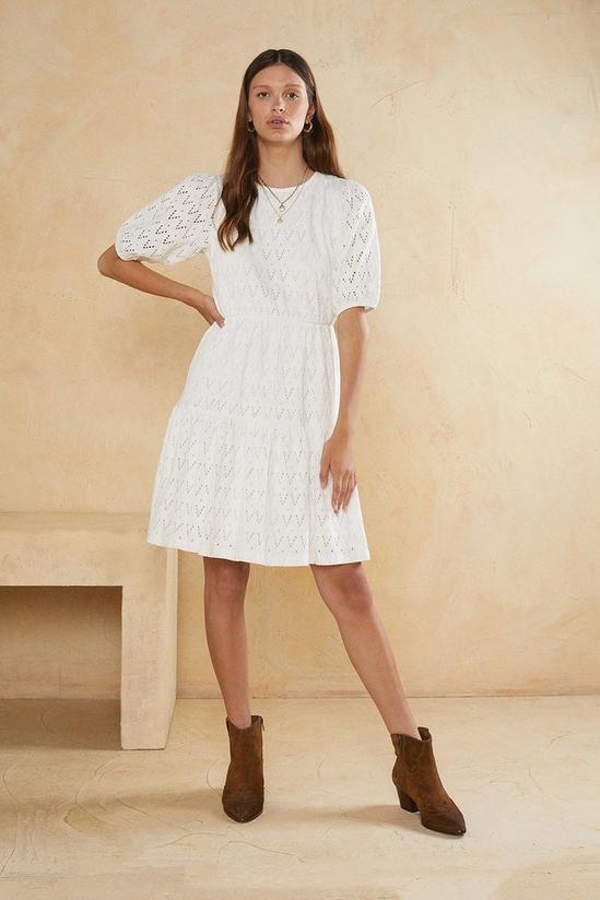 Oasis Broderie Tiered Mini Dress 2