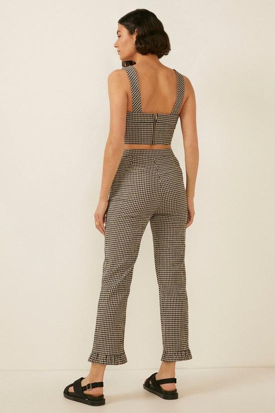 Oasis Gingham Cropped Trouser 3