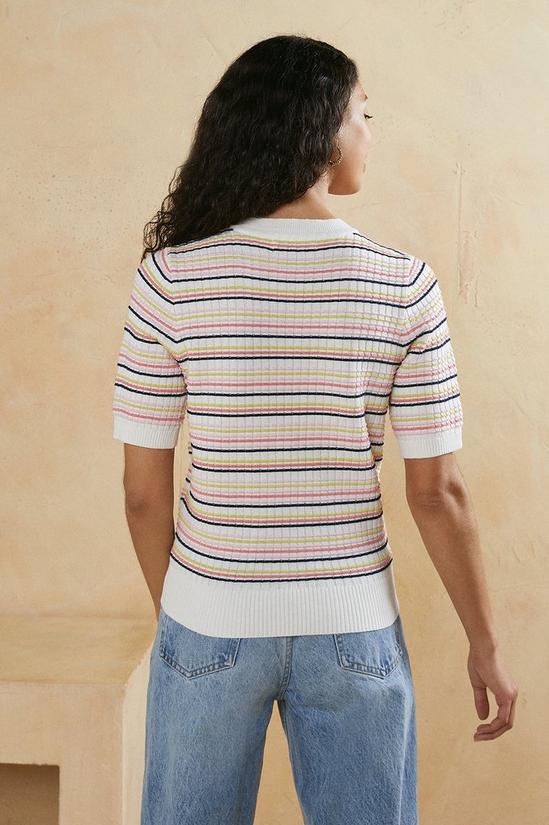 Oasis Stripe Knit T-shirt 3