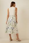 Oasis Floral Spot Print Belted Midi Skirt thumbnail 3