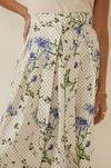 Oasis Floral Spot Print Belted Midi Skirt thumbnail 4