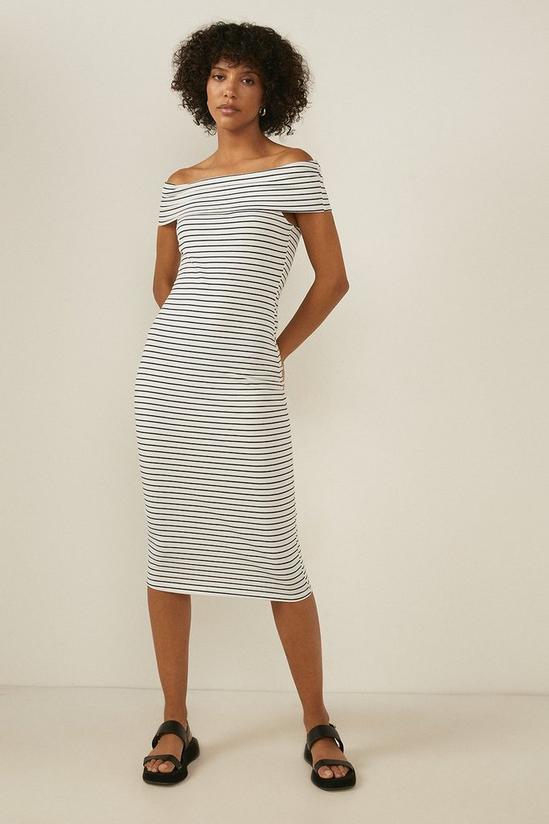 Oasis Stripe Bardot Bodycon Dress 2