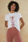 Oasis Cotton Bloom Foil Print T-shirt thumbnail 1