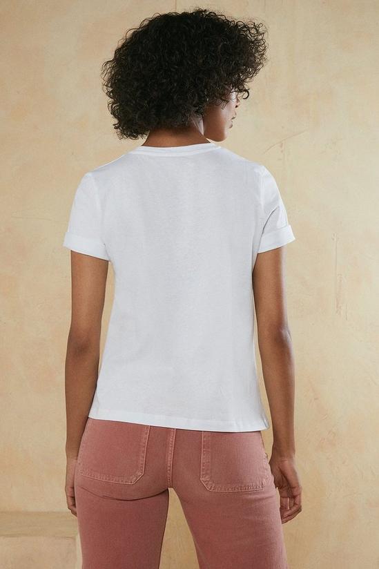 Oasis Cotton Bloom Foil Print T-shirt 3