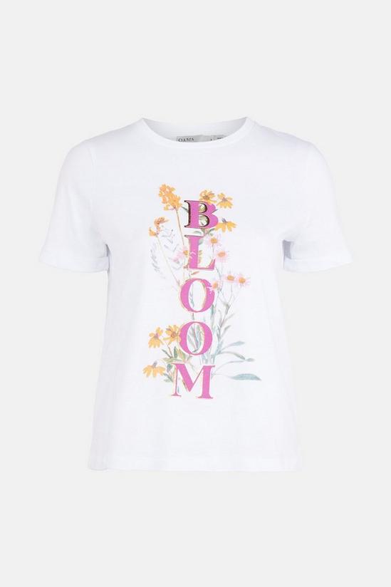 Oasis Cotton Bloom Foil Print T-shirt 5