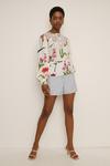 Oasis RHS Floral Print Lace Yoke Trim Blouse thumbnail 4