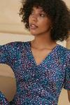 Oasis Tabitha Ruched Shirred Cuff Mini Dress thumbnail 4
