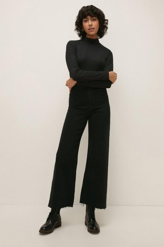 Oasis Rib Funnel Neck Top 2