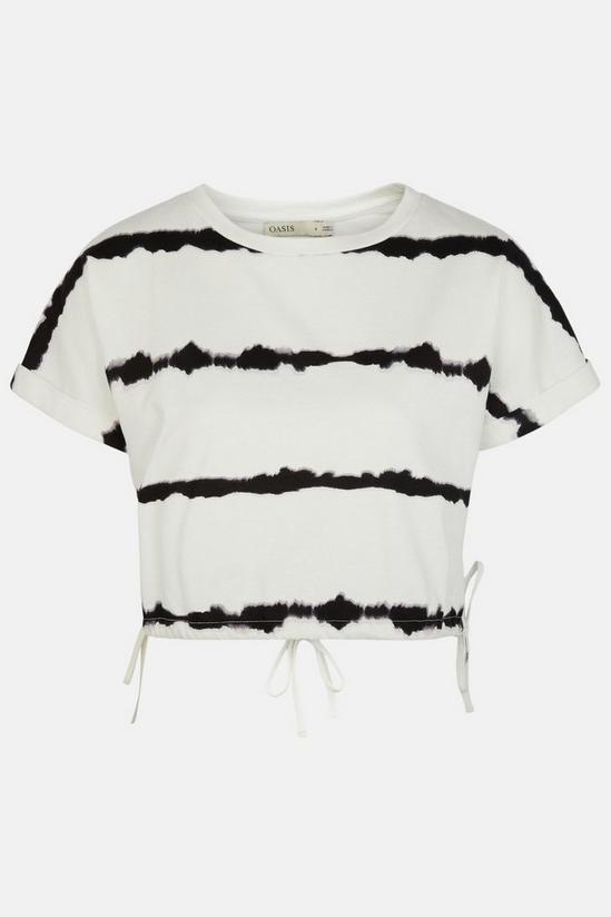 Oasis Tie Dye Drawstring Hem Loopback T-shirt 5
