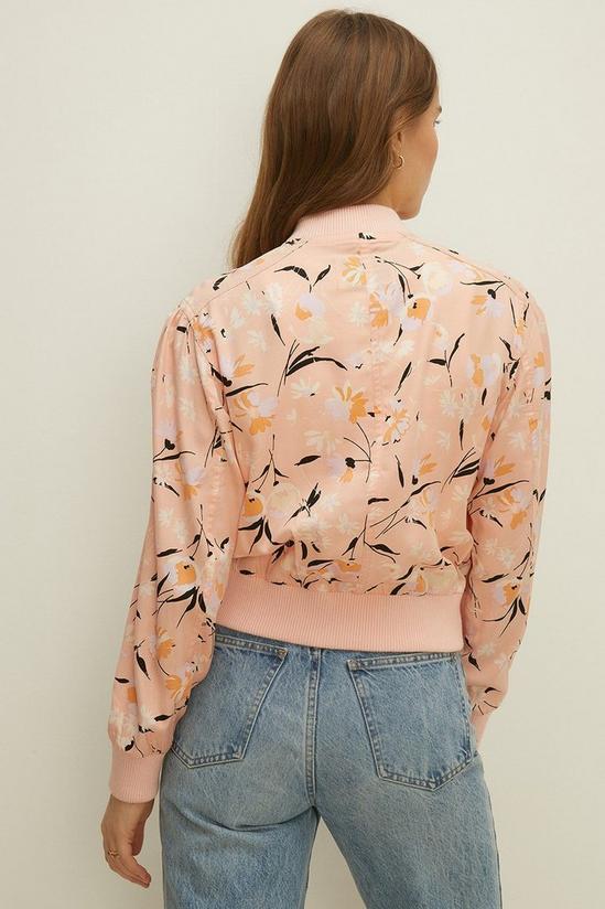 Oasis Printed Cropped Bomber 3