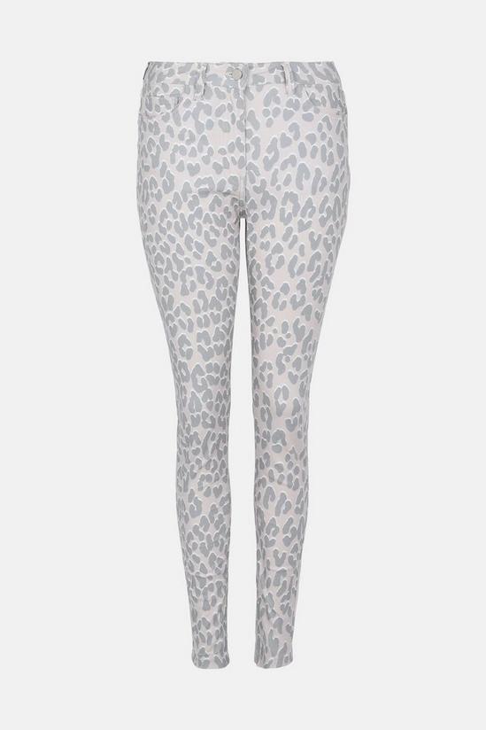 Oasis Leopard Print High Waisted Jean 5