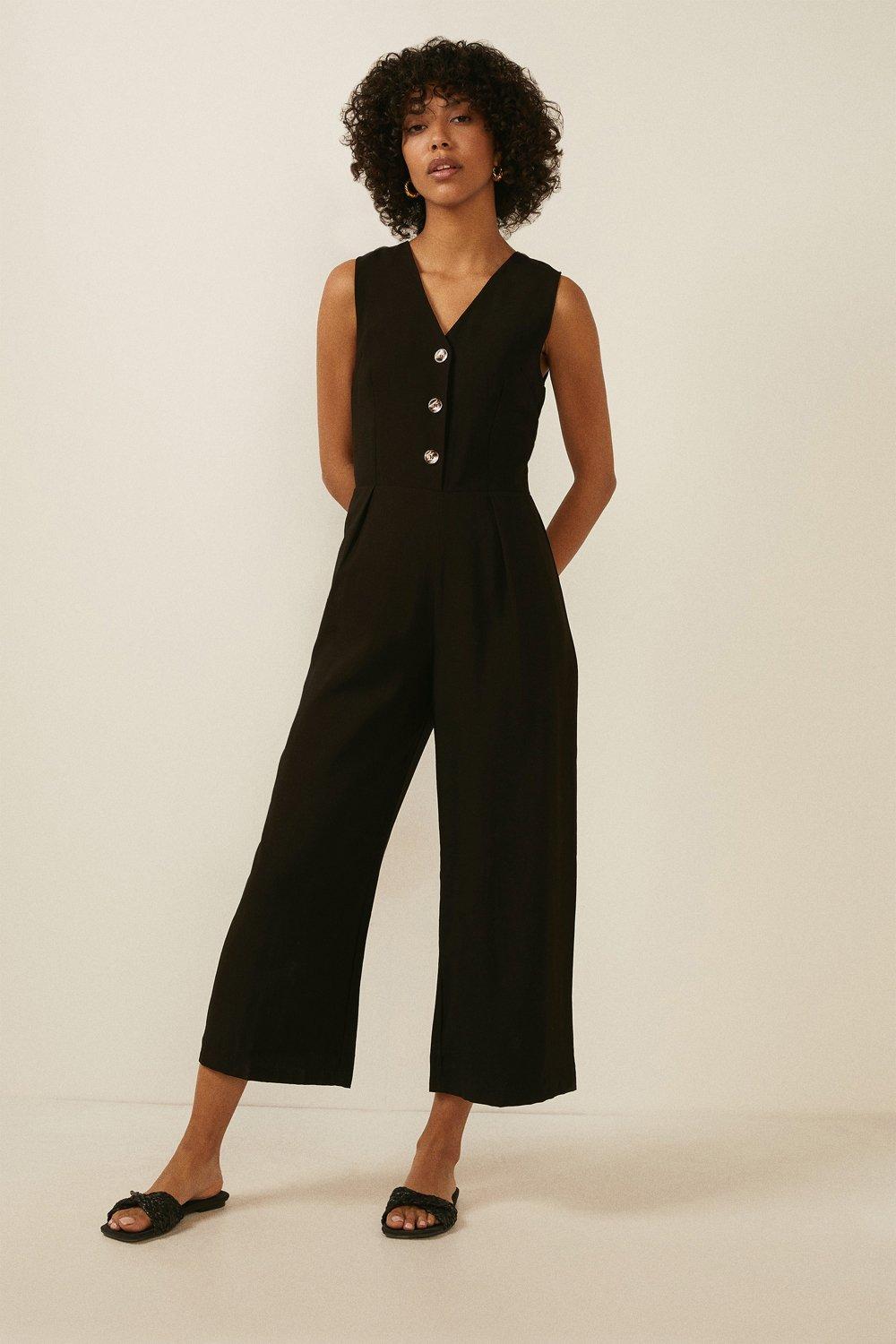 Oasis Button Through Jumpsuit