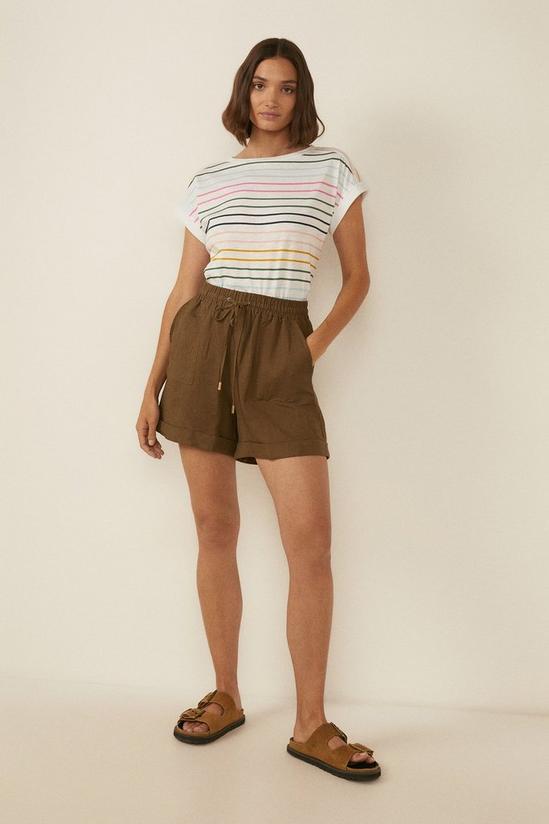 Oasis Rainbow Stripe Cotton Slub T-shirt 4