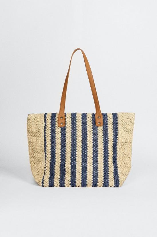 Oasis Striped Shoulder Beach Bag 1