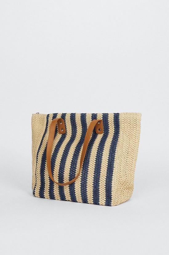 Oasis Striped Shoulder Beach Bag 2