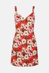 Oasis Floral Print Strappy Mini Dress thumbnail 5