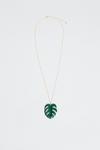 Oasis Resin Palm Leaf Necklace thumbnail 1