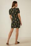 Oasis Floral Print Wrap Top Puff Sleeve Mini Dress thumbnail 3