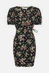 Oasis Floral Print Wrap Top Puff Sleeve Mini Dress thumbnail 5