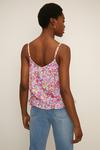 Oasis Blurred Floral Ruched Front Cami thumbnail 3