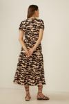 Oasis Tiger Print Wrap Top Tiered Midi Dress thumbnail 3
