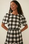 Oasis Large Gingham Textured Tiered Midi Dress thumbnail 2