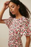 Oasis Floral Textured Tiered Mini Dress thumbnail 2