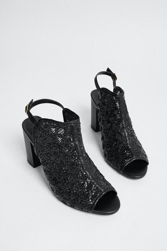Oasis Weave Detail Open Toe Shoe Boot 2