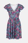 Oasis Textured Jersey Floral Print Mini Dress thumbnail 5