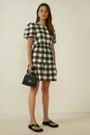 Oasis Large Gingham Textured Tiered Mini Dress thumbnail 1