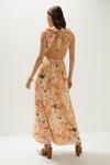 Oasis Floral Frill Halter Cut Out Back Maxi Dress thumbnail 4