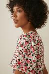 Oasis Floral Textured Tiered Midi Dress thumbnail 4