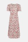 Oasis Floral Textured Tiered Midi Dress thumbnail 5