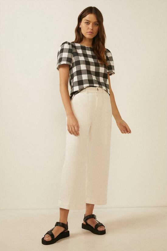 Oasis Large Gingham Textured Top 2