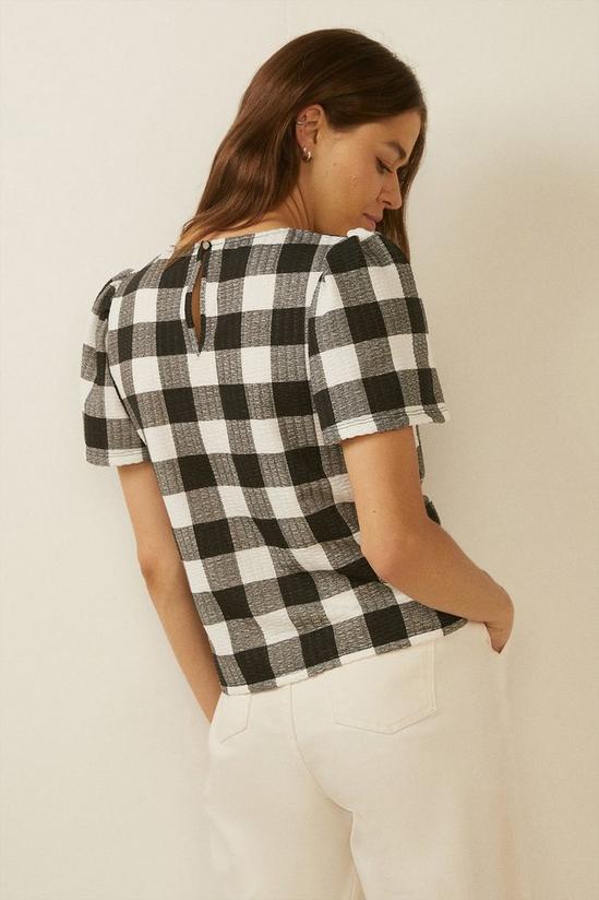 Oasis Large Gingham Textured Top 3