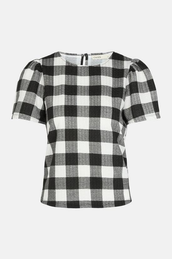 Oasis Large Gingham Textured Top 5