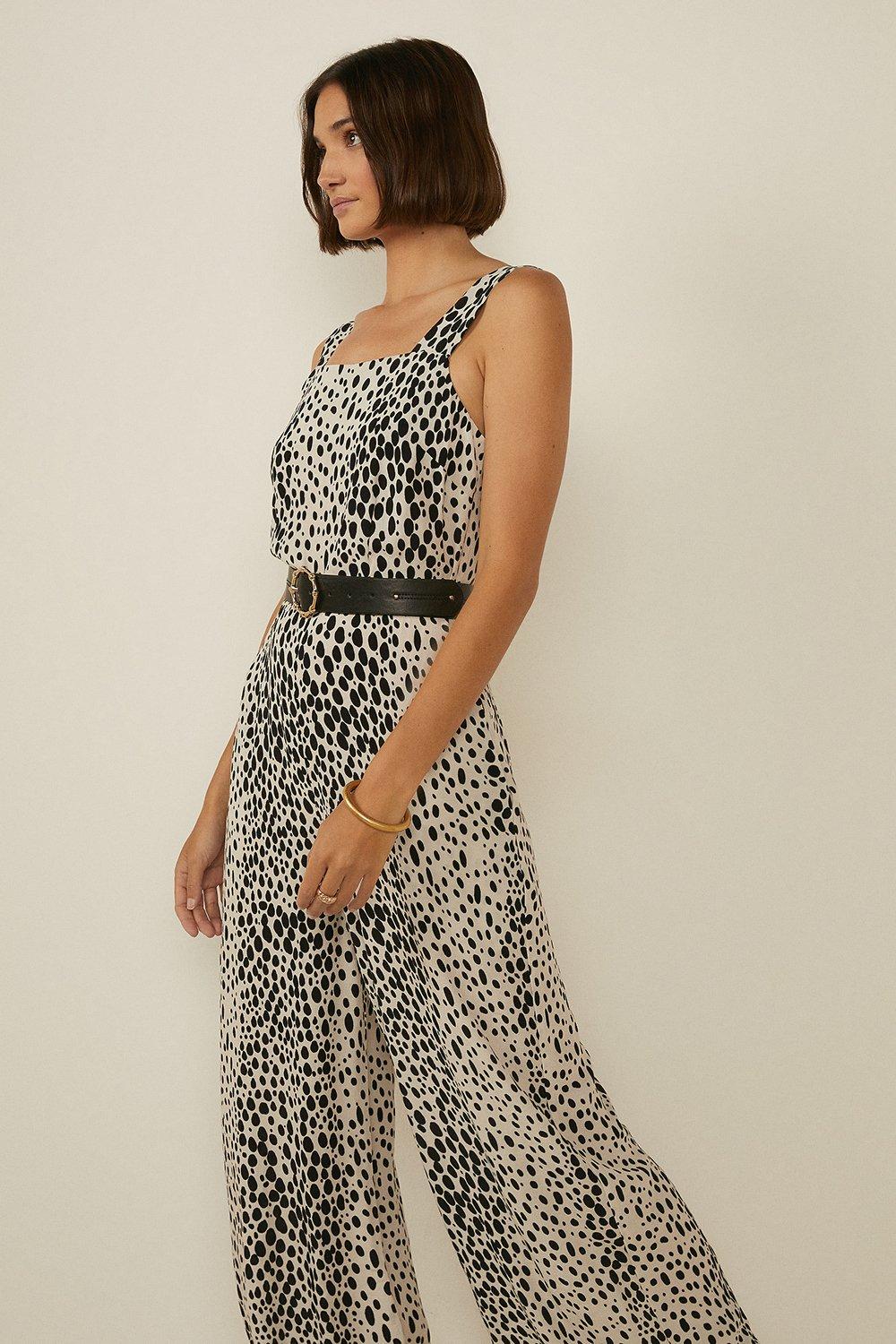 Oasis leopard print hot sale jumpsuit