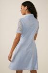 Oasis Lace Ruched Mini Shirt Dress thumbnail 3