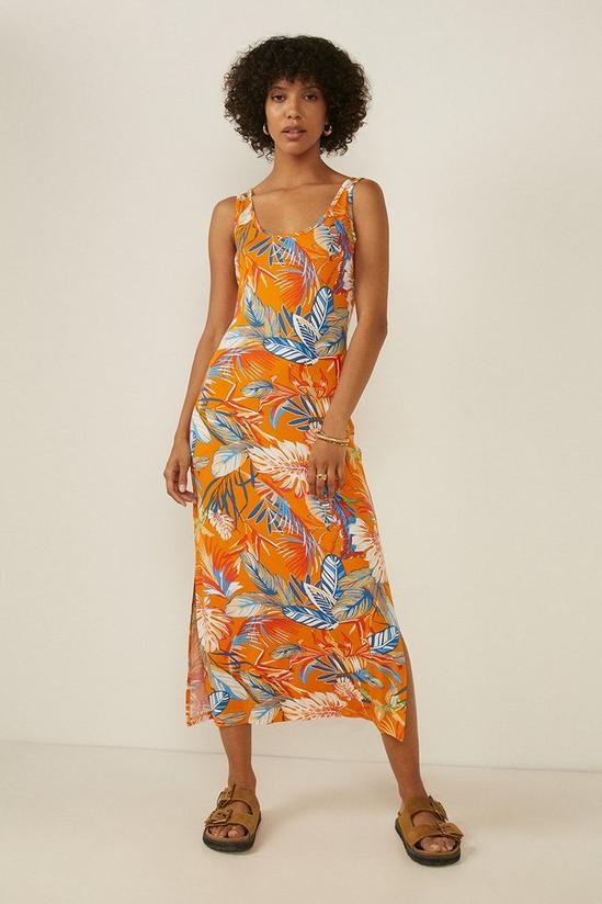 Oasis Floral Scoop Neck Maxi Dress 1