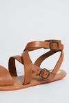Oasis Leather Double Buckle Strappy Sandal thumbnail 3