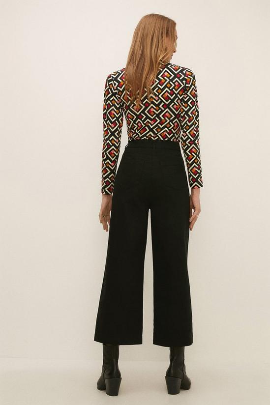 Oasis Wide Leg Cropped Trouser 3